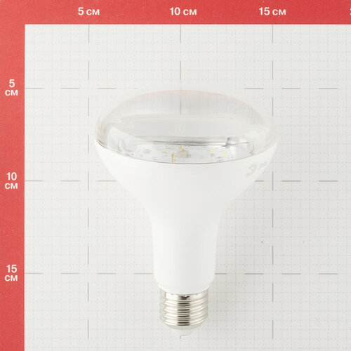 Фитолампа для растений ЭРА E27 6500К 15 Вт 1440 Лм 130-270 В прозрачная
