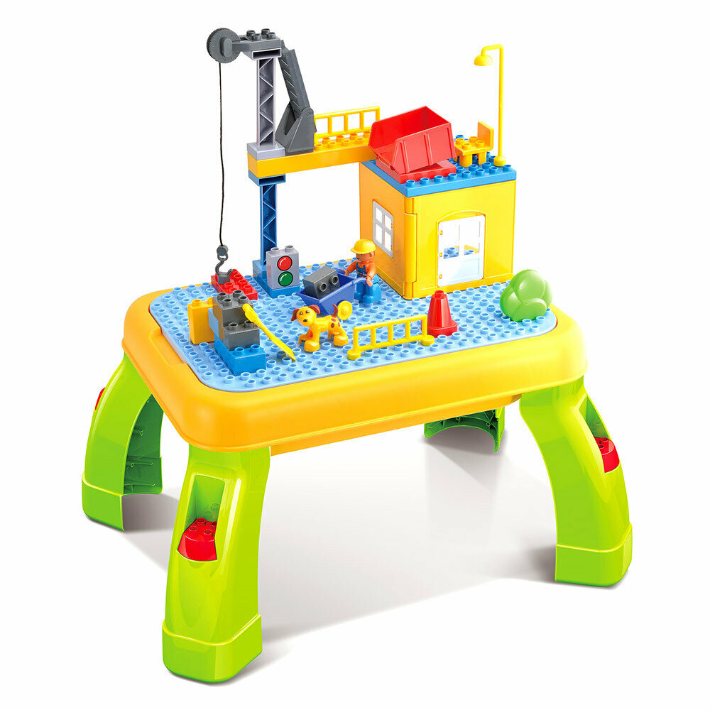 Стол Pituso для игры с конструктором в комплекте (42 эл.) Игровой центр для малышей подарок для детей игровой набор конструктор стол игровой Развивающая игрушка
