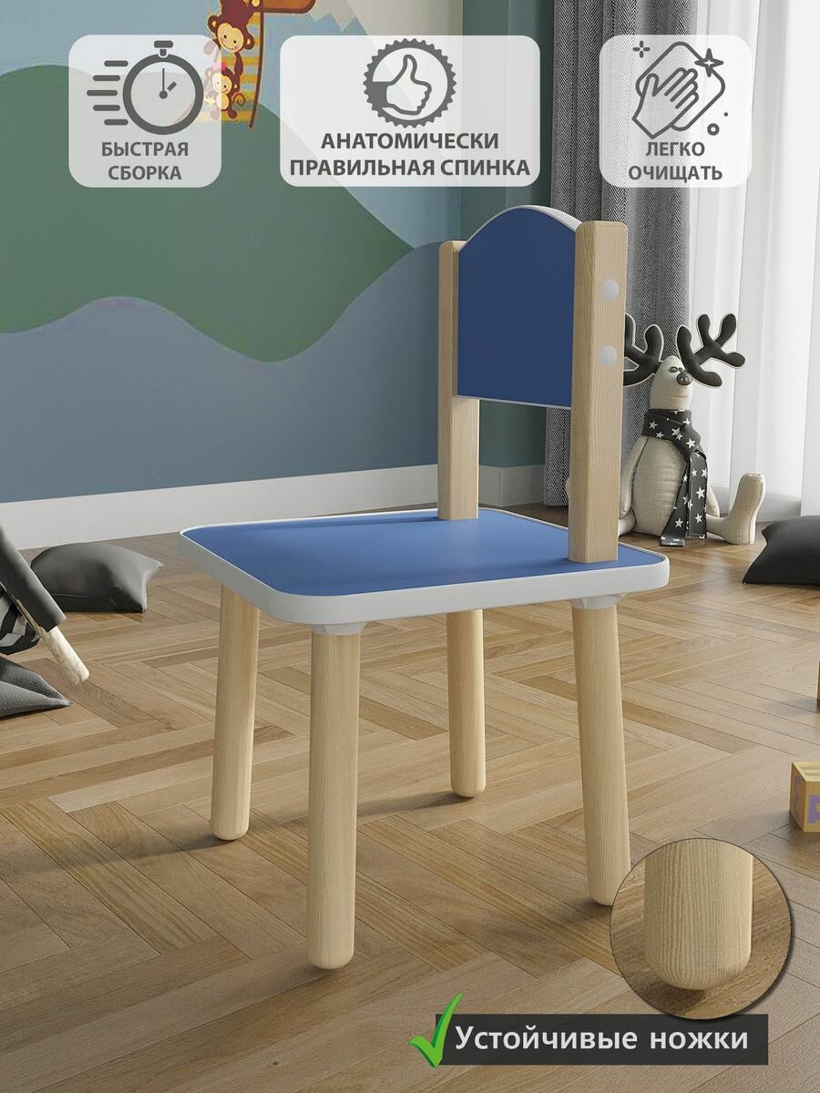 фото Стулья детские MEBEL GROMOV синий
