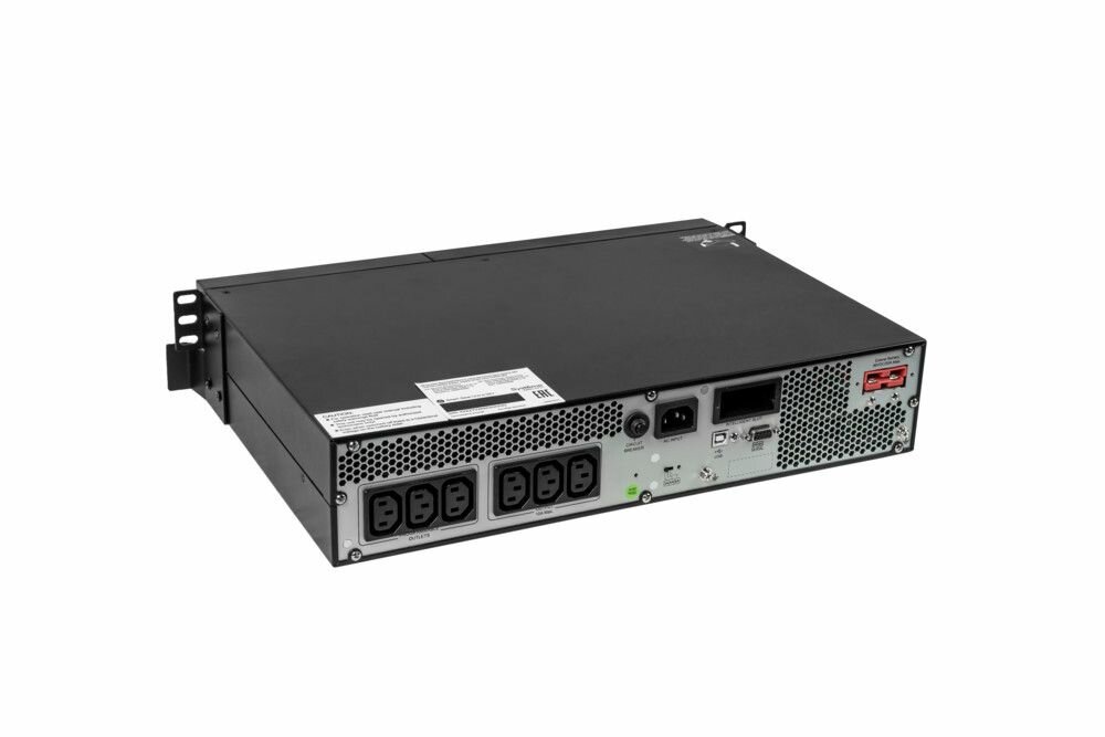 Источник бесперебойного питания Systeme Electriс Smart-Save Online SRV, 1000VA/900W, On-Line, Extended-run, Rack 2U(Tower convertible), LCD, Out: 6xC13, SNMP Intelligent Slot, USB, RS-232 (SRVSE1KRTXL Systeme Electric - фото №20