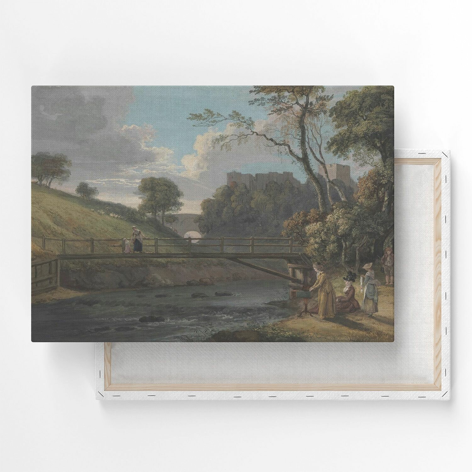 Картина на холсте, репродукция / Пол Сэндби - Roslin Castle, Midlothian / Размер 30 x 40 см