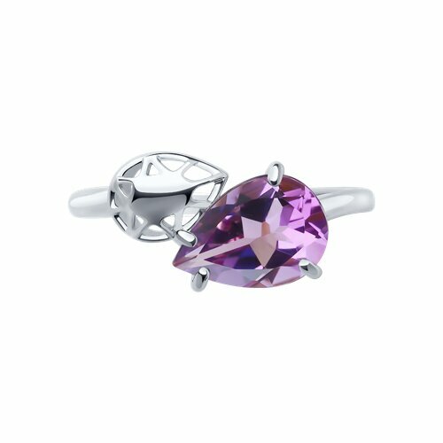 Кольцо Diamant online, серебро, 925 проба, аметист