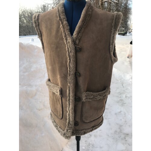 фото Жилет , размер 52, светло-коричневый ип паршков е.в.