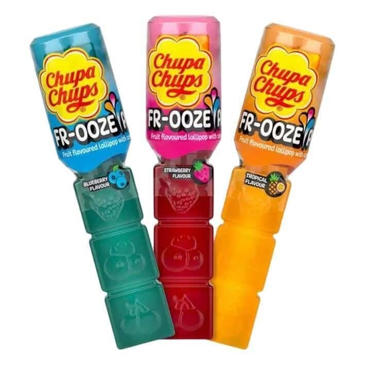 Леденец с гелем Chupa Chups Frooze Pops 3шт * 26 гр, США