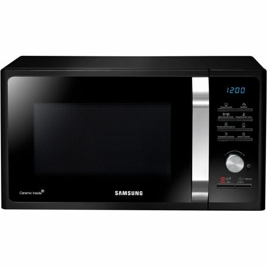 Микроволновая печь Samsung 800Вт, 23л, черный MS23F302TQK/BW