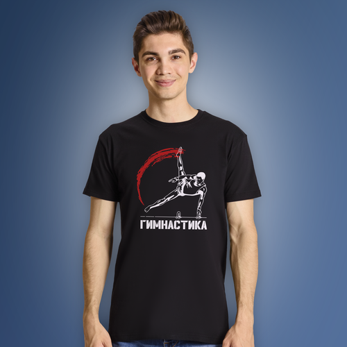 фото Футболка, размер xl, черный aika "яркость и стиль в спорте"