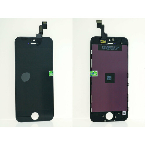 Дисплей для iPhone 5S/ SE черный, AAA дисплей для iphone 5s se в сборе черный