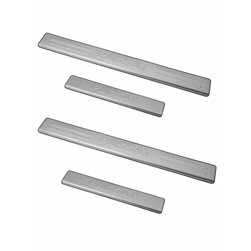 Накладка порога VW Passat (11-13) хром комплект PRO SPORT