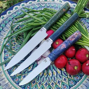 Набор кухонных ножей из кованой стали Х12МФ