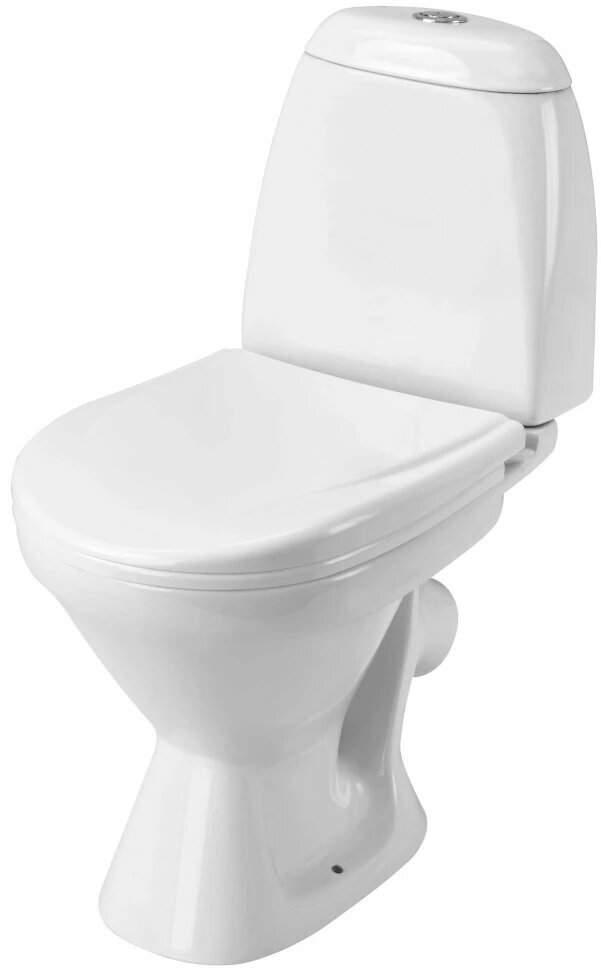 Унитаз-компакт Santek Римини 1. WH11.1.758 косой выпуск с сиденьем полипропилен белый