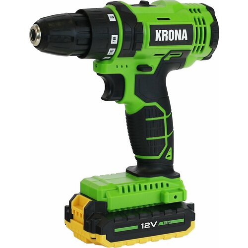 Аккумуляторная дрель-шуруповерт KRONA KN-12LI 2 АКМ на 12В ЗУ и кейс 5150₽