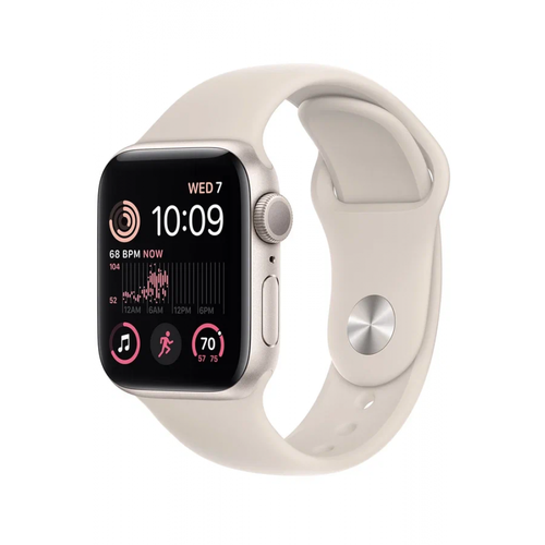 умные часы apple watch se gen 2 40мм алюминий gps midnight размер ремешка s m Умные часы Apple Watch Series SE Gen 2 2023 44 мм Aluminium Case GPS, starlight Sport Band