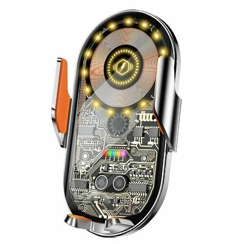 Автомобильное зарядное устройство Wireless Induction Car Holder C12 Автомобильный держатель с беспроводной зарядкой Золотой 1900₽