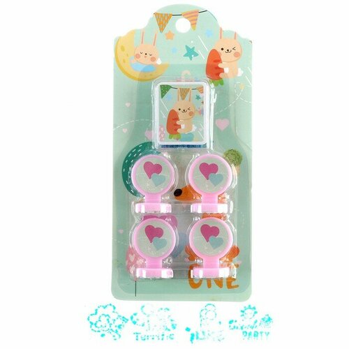 Печать цветная Зайка набор 4 шт штемпельная подушка 449₽