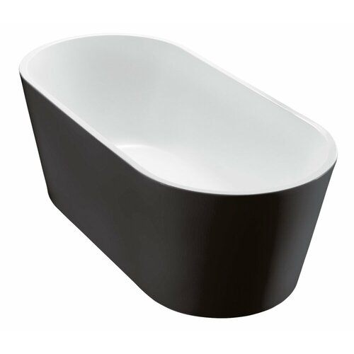 BelBagno Акриловая ванна без перелива BELBAGNO BB71-1700-NERO-W0, 1700x800x600 акриловая ванна belbagno bb71 1700 nero w0