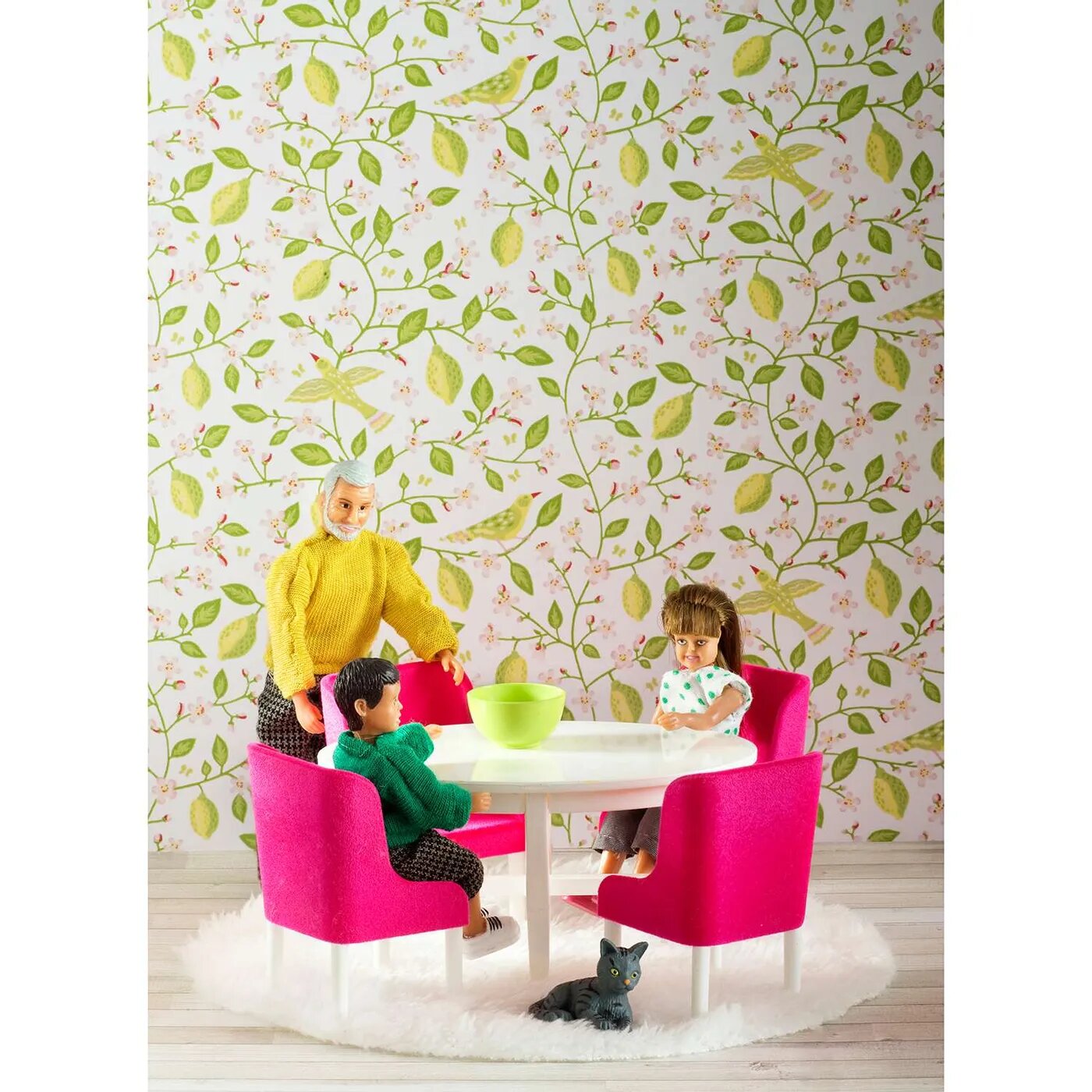 Мебель для домика LUNDBY Смоланд Обеденная группа в малиновых тонах - фото №7