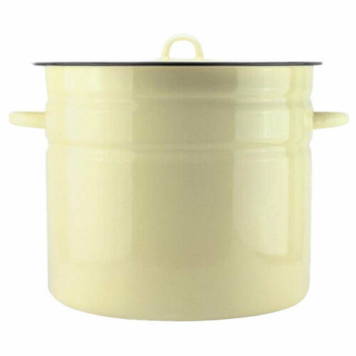 Кастрюля 24л 366см эмал сталь с крышкой 9277₽