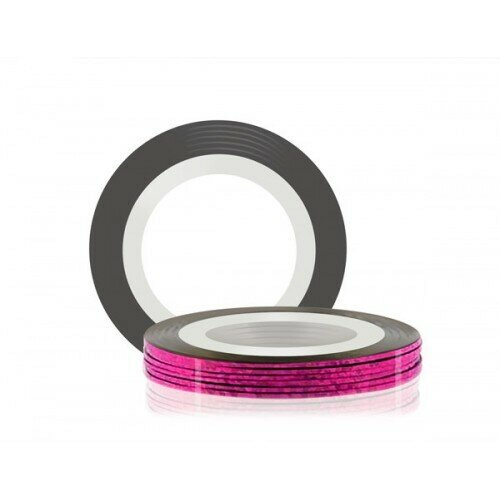 RuNail Professional Самоклеющаяся лента для дизайна ногтей (цвет: розовый) 20м*01 см
