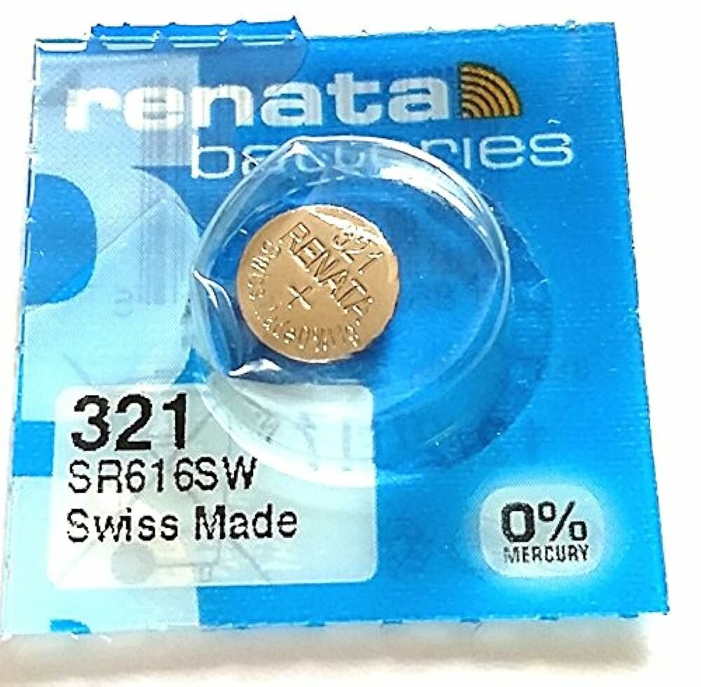 Часовая батарейка Renata 321, в упаковке: 1 шт.