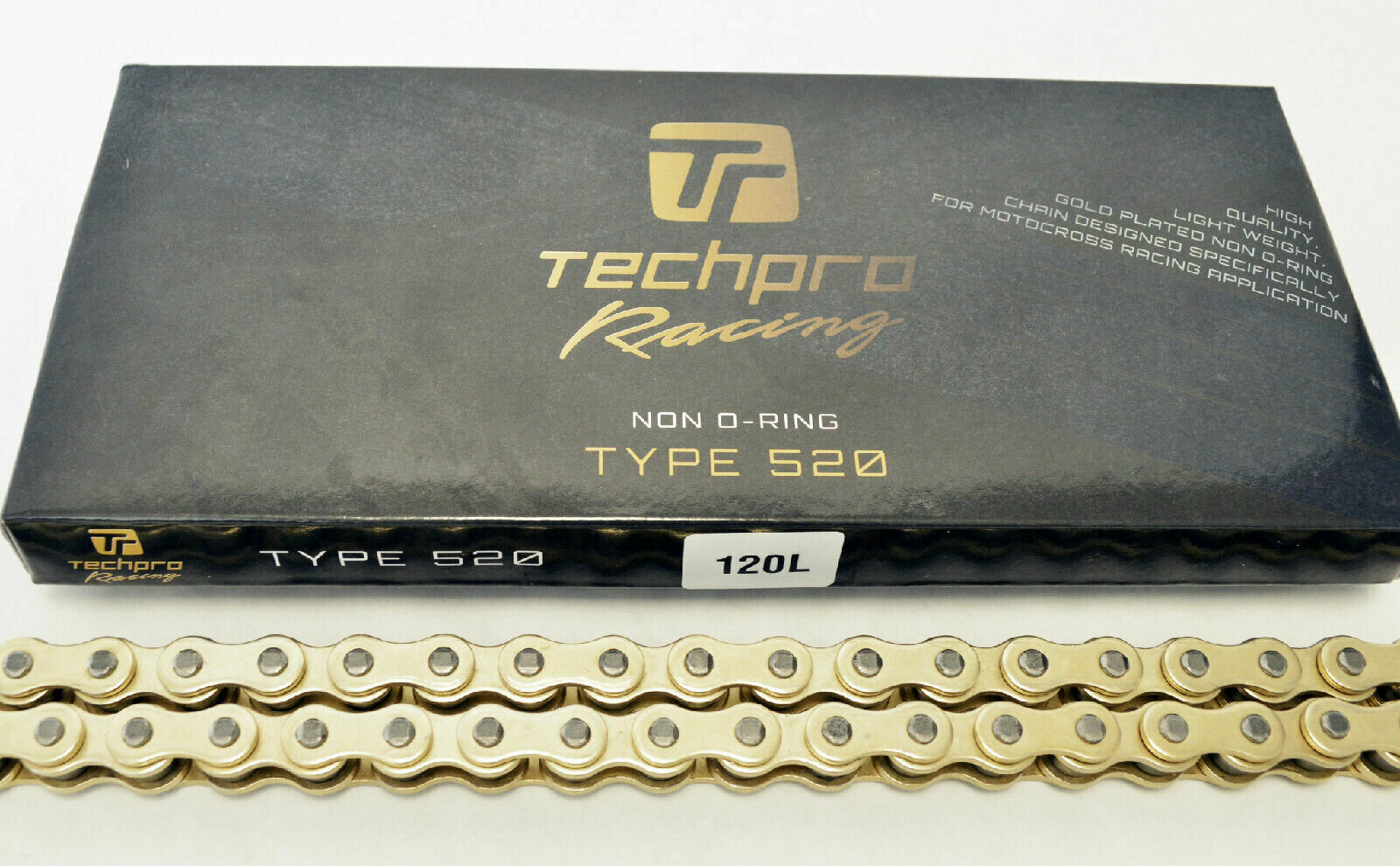 Цепь Techpro с сальниками для мотоцикла/мотокросс/эндуро 520