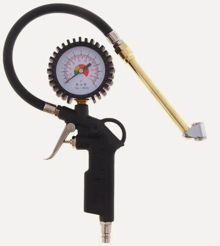 Изображение товара Пистолет для накачки шин с манометром (10атм.) (АвтоДело)