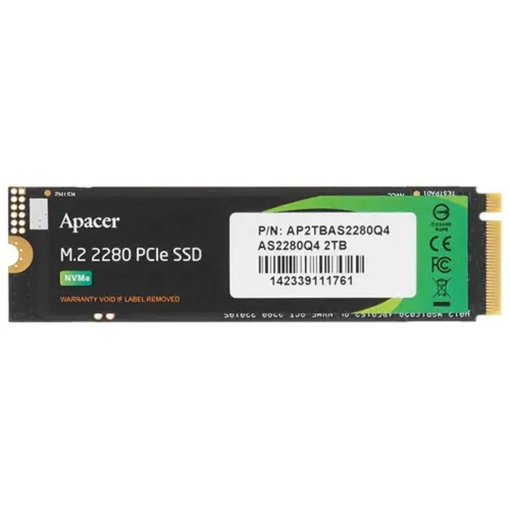 Накопитель SSD M.2 2280 Apacer AS2280Q4 2TB PCIe Gen4x4 with NVMe 3D TLC 5000/4400MHz IOPS 750K MTBF 1.5M 1.8DWPD RTL - фото №16