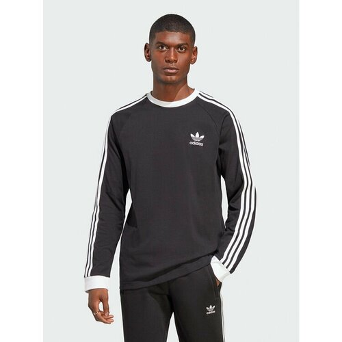 Лонгслив adidas, размер S [INT], черный casual women long sleeve o neck top