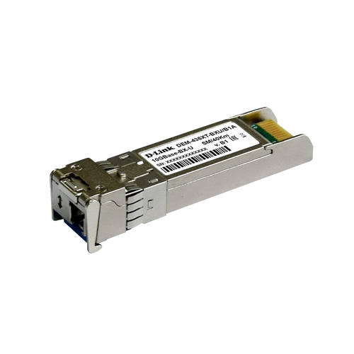 Трансивер D-Link 436XT-BXU/40KM/B1A WDM SFP+ Transceiver with 1 10GBase-LR port.Up to 40km, single-mode Fiber, Simplex LC connector, Transmitting and Receiving wavelength: TX-1270nm, RX-1330nm, 3.3V power. (436XT-BXU/40KM/B1A)