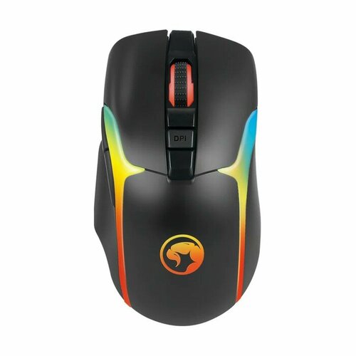 Мышь Marvo M729W Pro игровая беспроводная съемный Type-C оптическая RGB 8000 dpi чёрная 98882 200200₽