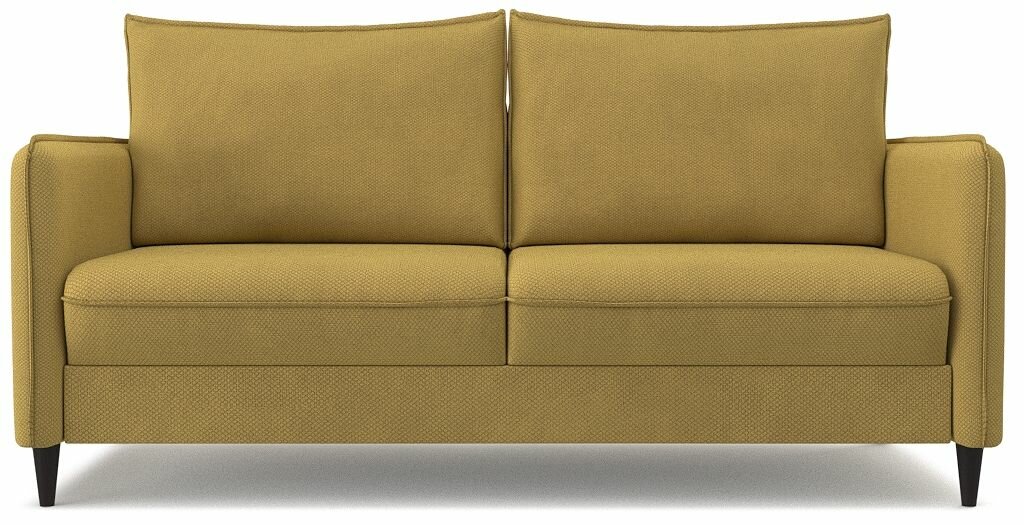 Диван-кровать раскладной PUSHE Фьорд Smart 160, велюр желтый Maxx 560