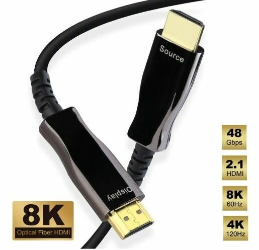 Сверхскоростной оптоволоконный кабель HDMI 8K версия 2.1 40.0 метров