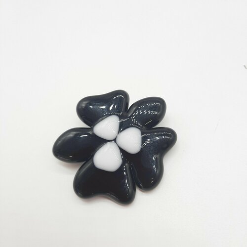 Брошь Enzo Benzo, стекло, муранское стекло, черный