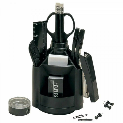 Канцелярский набор 10предметов Attomex черный вращающийся арт4102314 Количество в наборе 3 шт 1287₽