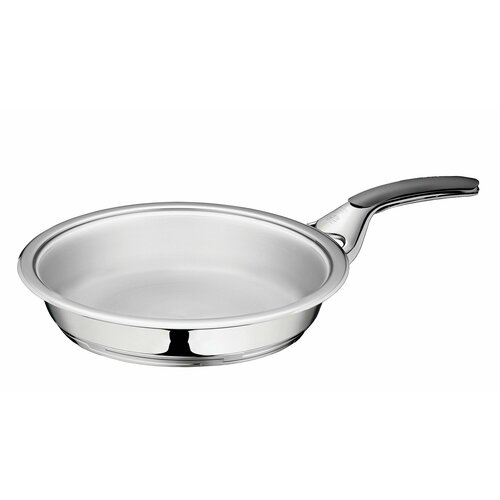 Сковорода c толстым дном Zepter 24 см с антипригарными свойствами из нержавеющей стали, ручка антрацит/ 2л