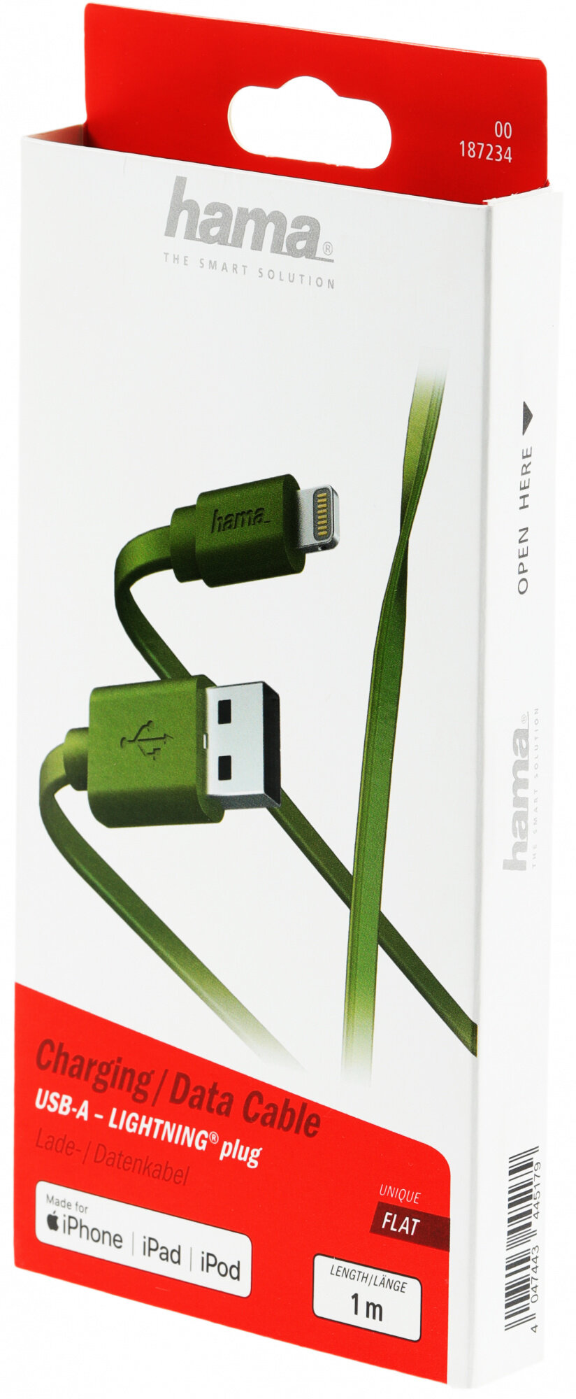 Hama Lightning - USB 2.0 (m) 1м - фото №3