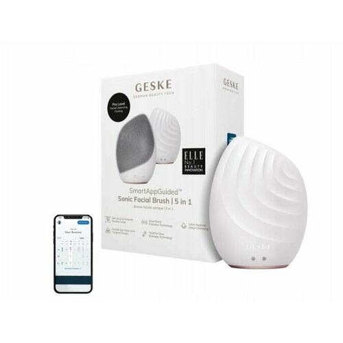 Ультразвуковая щетка для чистки лица Geske 5 в 1 белый 1039100₽