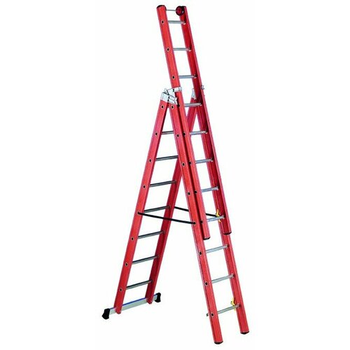 Лестница диэлектрическая из стеклопластика Svelt V3 3x8 ступеней SVETS310