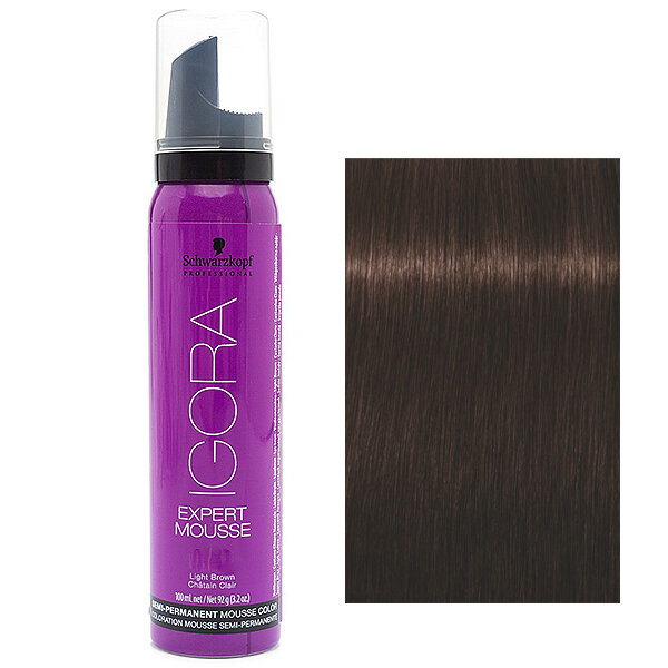 Schwarzkopf Igora Expert Mousse Тонирующий мусс для волос 4-68 Средний коричневый шоколадно-красный 100 мл