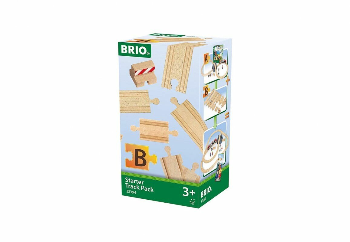 Набор деталей дорожного полотна Brio железнодорожных элементов 13 штук - фото №14