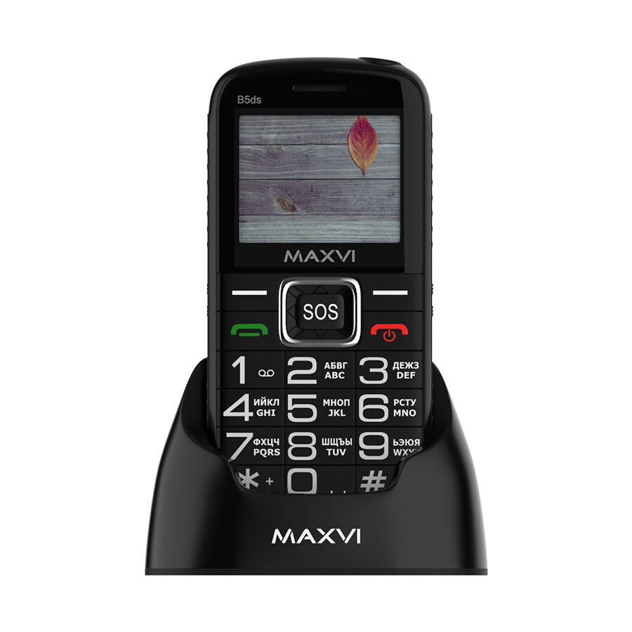 Телефон MAXVI B5ds, 2 SIM, black