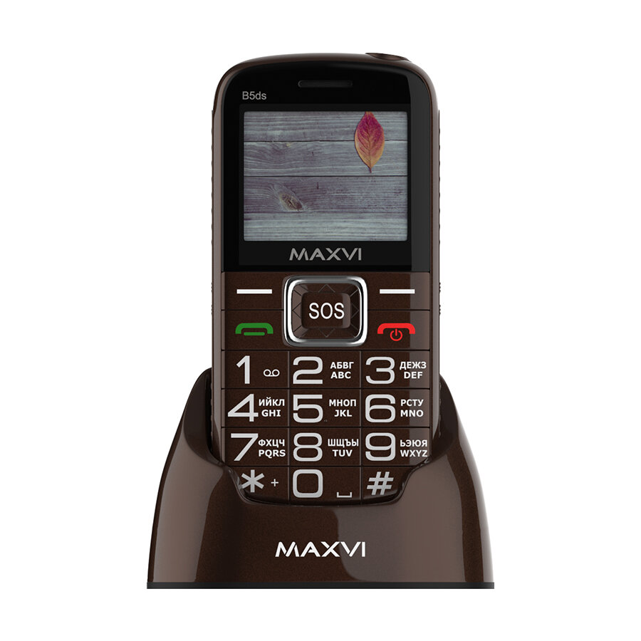 Телефон MAXVI B5ds, 2 SIM, brown