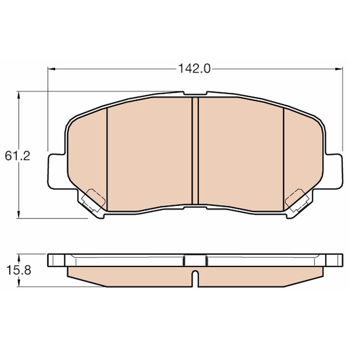 TRW колодки тормозные дисковые ПЕР MAZDA CX5 11 GDB3562