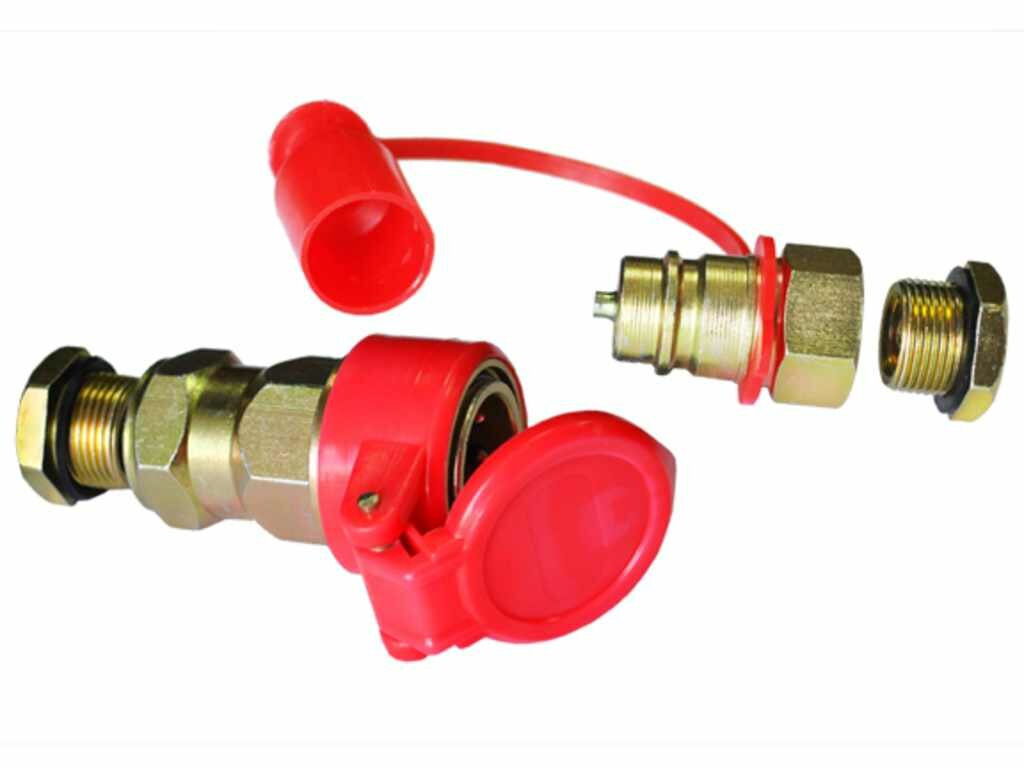 Головка соединительная тормозной системы прицепа 22мм (16мм) (груз. авто) красная комплект АТ, AT12381, AT