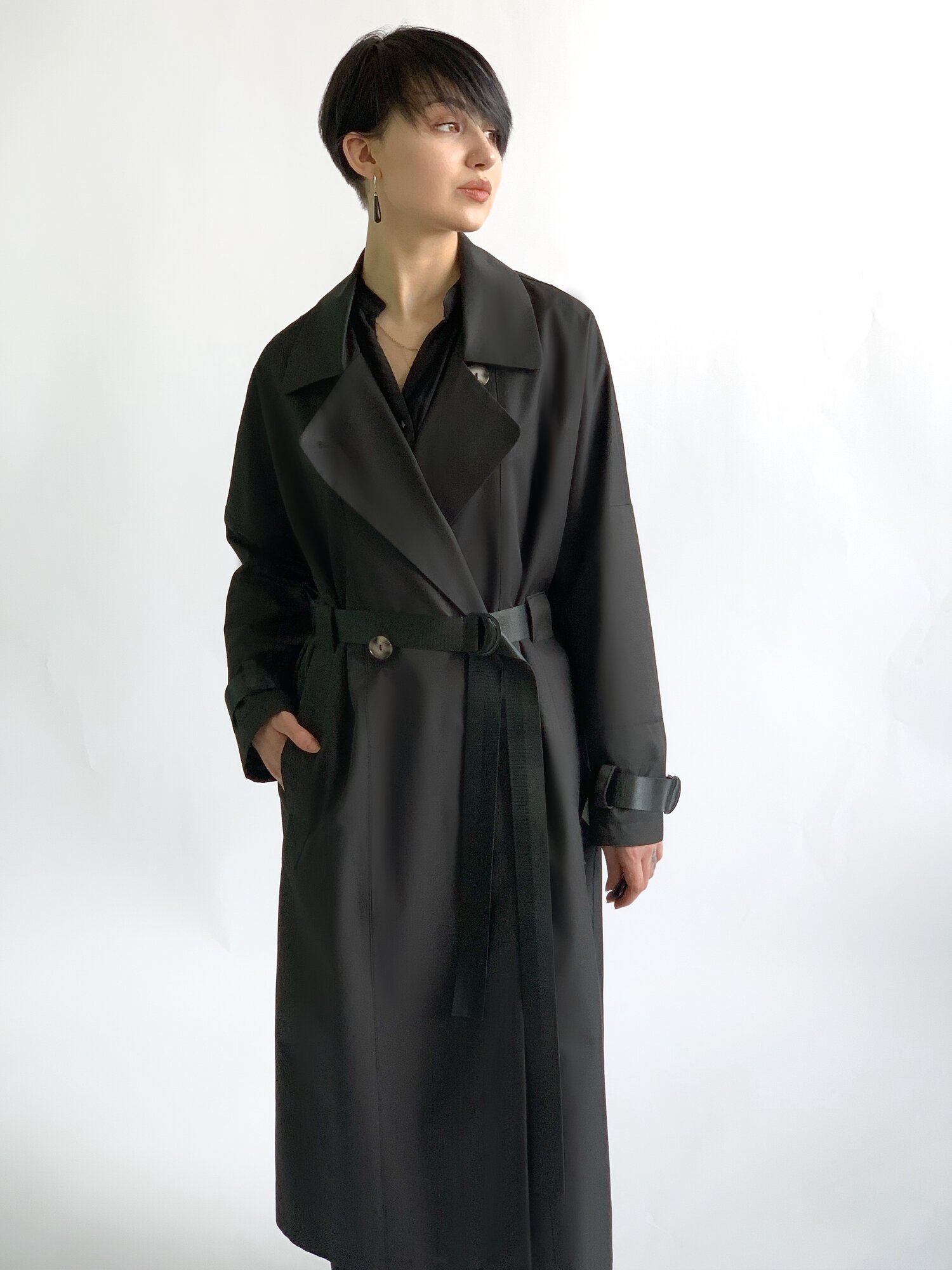Плащ Modetta Style, размер 50, черный