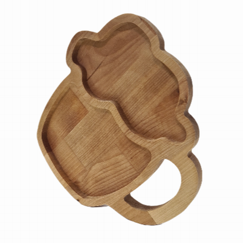 Менажница 25х25,5х1,8 см пивная кружка №2 1 секция покрыта маслом