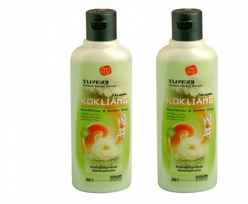 Травяной шампунь Kokliang, против выпадения волос, 200 мл, 2 шт.