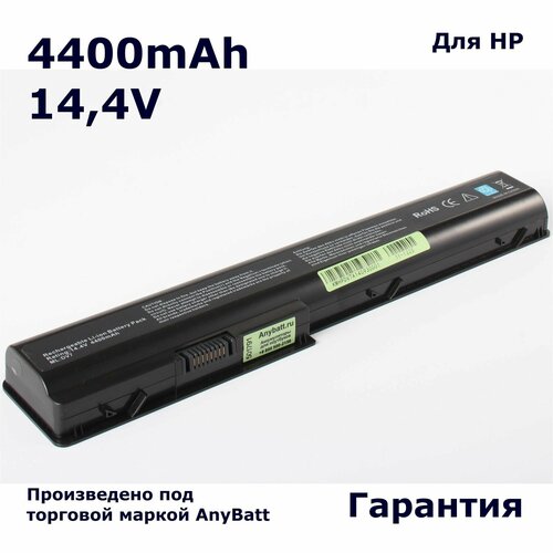 Аккумулятор AnyBatt 4400mAh, для HP- Pavilion dv7-1160er dv7-1169er dv7-1195er dv7-3133er dv7-1173er dv7-1050er аккумулятор батарея для ноутбука hp pavilion dv7 1020 hstnn ib75 14 4v 5200 mah