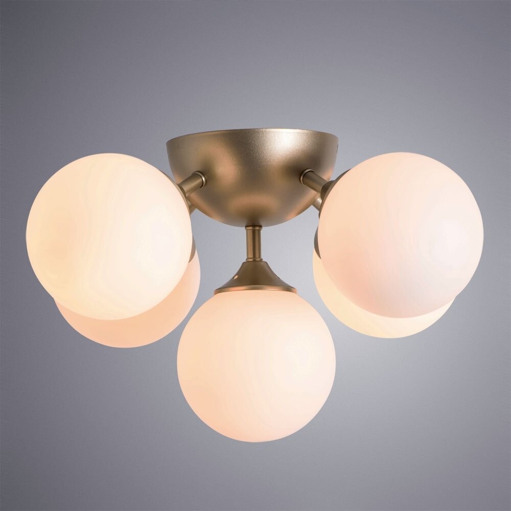 Потолочная люстра Arte lamp Fobos с поддержкой Маруся A2704PL-5SG-М - фото №5