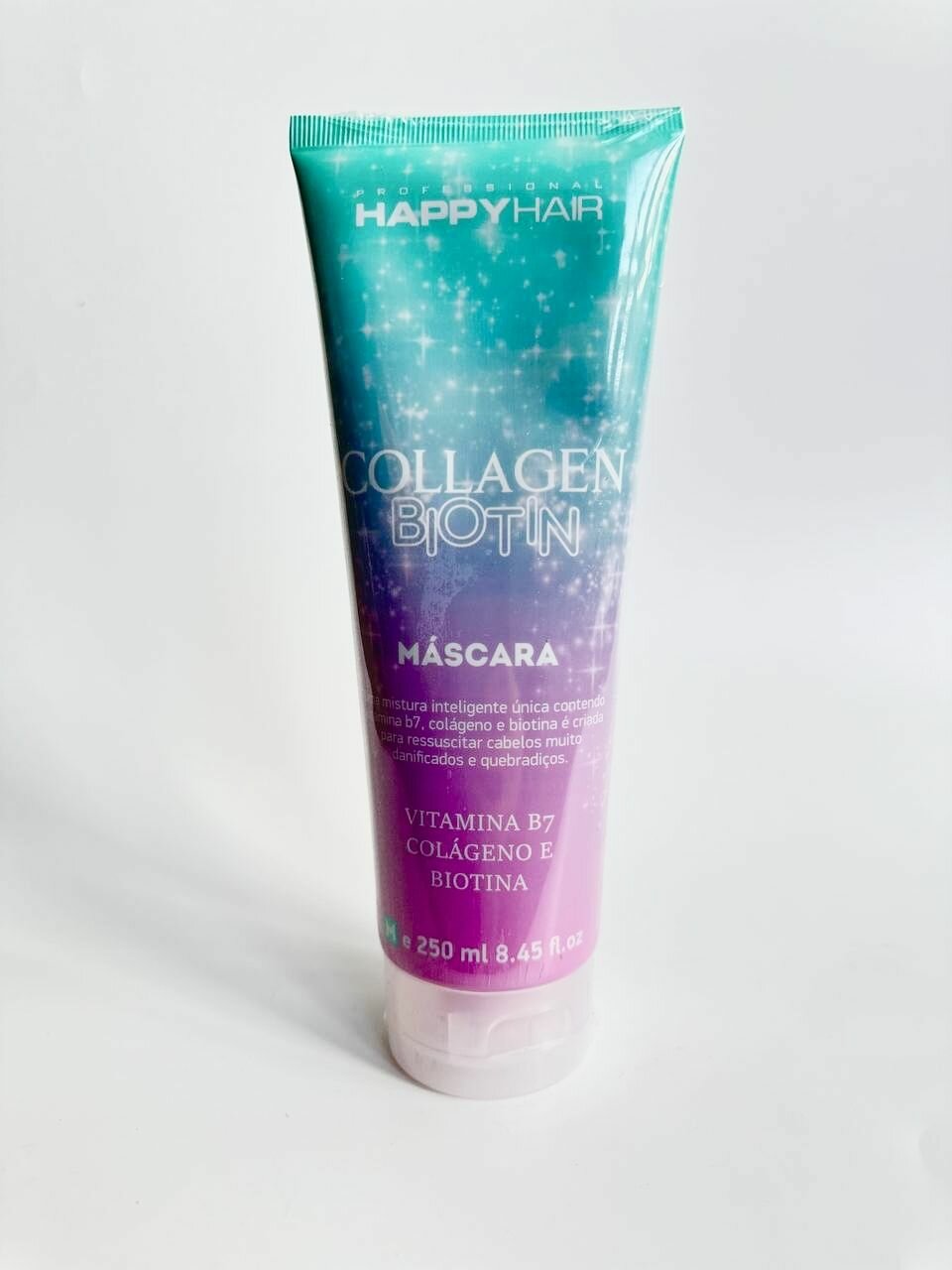 Маска Happy Hair Collagen & Biotin без сульфатов 250 мл для восстановления сильно поврежденных волос