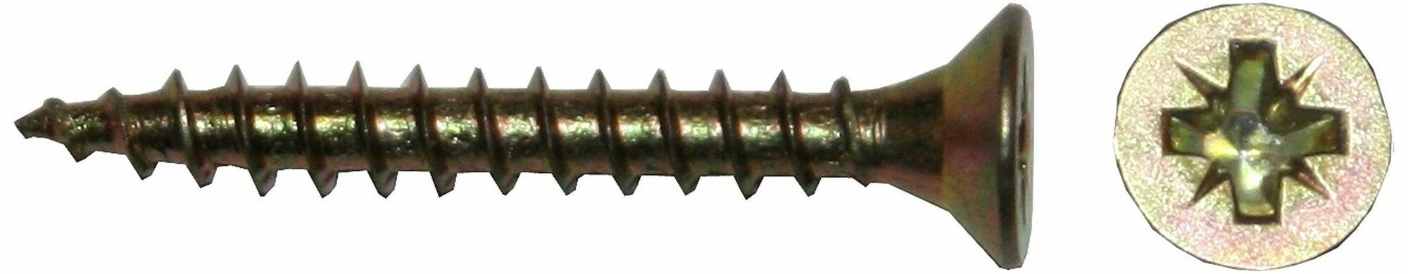 фото Саморезы Tech-KREP 6х150 мм крестообразные универсальные желтый цинк 50 шт